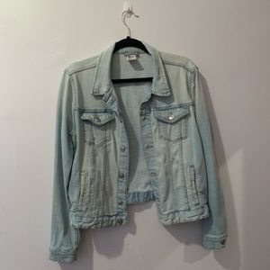 Light Blue Distressed Denim Jacket